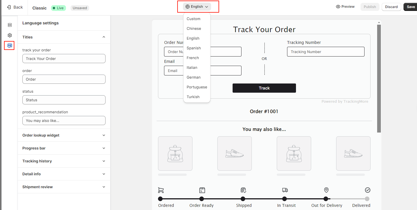 TrackingMore - Order Tracking
